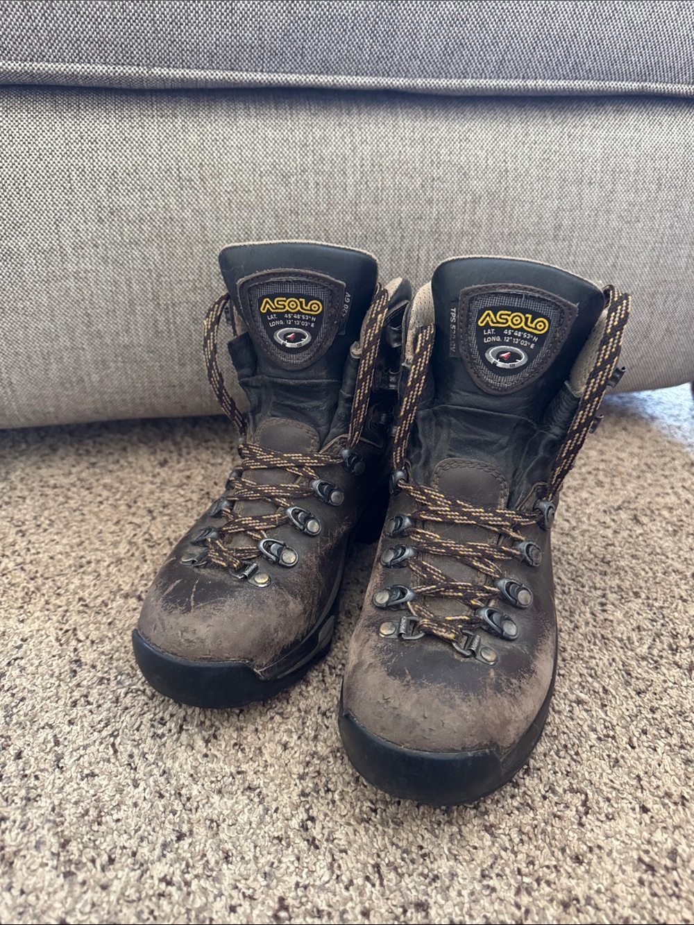 Asolo Brown Leather Women’s Hiking Boots with Black Soles